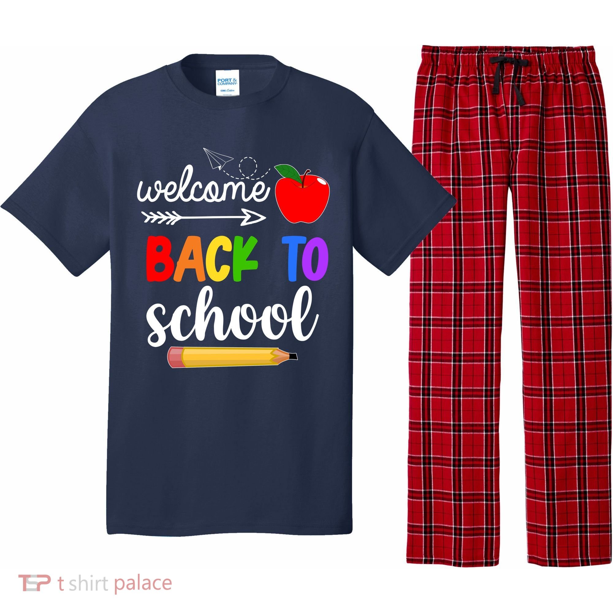 Welcome Back To School Teachers Students Pajama Set
