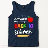 Welcome Back To School Teachers Students Tank Top thumb 2