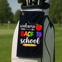 Welcome Back To School Teachers Students Golf Towel thumb 2