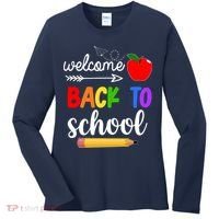 Welcome Back To School Teachers Students Women's Long Sleeve Shirt thumb 0