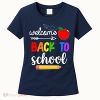 Welcome Back To School Teachers Students Women's T-Shirt thumb 0