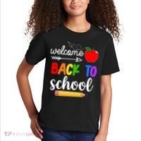Welcome Back To School Teachers Students Kids T-Shirt thumb 2