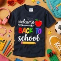 Welcome Back To School Teachers Students Kids T-Shirt thumb 3