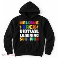 Welcome Back To School Virtual Learning Survivor Hoodie thumb 0