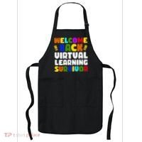 Welcome Back To School Virtual Learning Survivor Apron thumb 0