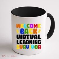 Welcome Back To School Virtual Learning Survivor Coffee Mug thumb 1