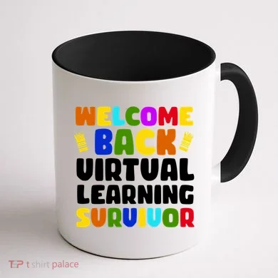 Welcome Back To School Virtual Learning Survivor Coffee Mug back
