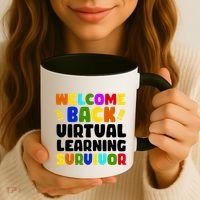 Welcome Back To School Virtual Learning Survivor Coffee Mug thumb 3