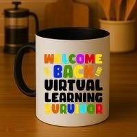 Welcome Back To School Virtual Learning Survivor Coffee Mug thumb 4