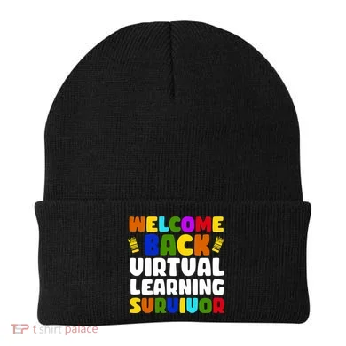 Welcome Back To School Virtual Learning Survivor Beanie