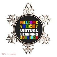 Welcome Back To School Virtual Learning Survivor Ornament thumb 0
