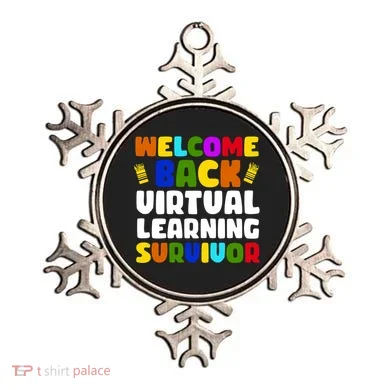 Welcome Back To School Virtual Learning Survivor Ornament