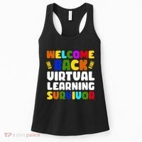 Welcome Back To School Virtual Learning Survivor Women's Tank Top thumb 0