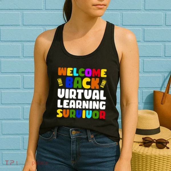 Welcome Back To School Virtual Learning Survivor Women's Tank Top