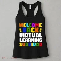 Welcome Back To School Virtual Learning Survivor Women's Tank Top thumb 3