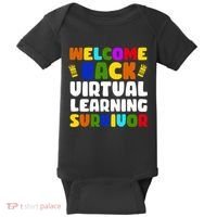 Welcome Back To School Virtual Learning Survivor Baby Bodysuit thumb 0