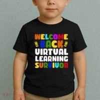Welcome Back To School Virtual Learning Survivor Toddler T-Shirt thumb 2