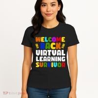 Welcome Back To School Virtual Learning Survivor Women's T-Shirt thumb 4