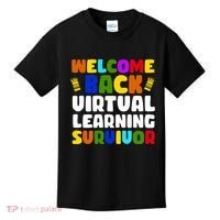 Welcome Back To School Virtual Learning Survivor Kids T-Shirt thumb 0