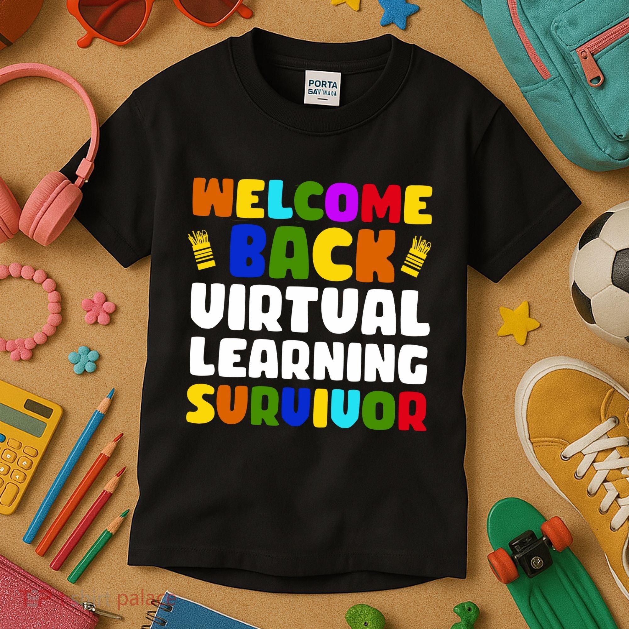 Welcome Back To School Virtual Learning Survivor Kids T-Shirt