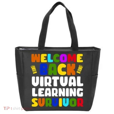 Welcome Back To School Virtual Learning Survivor Tote Bag