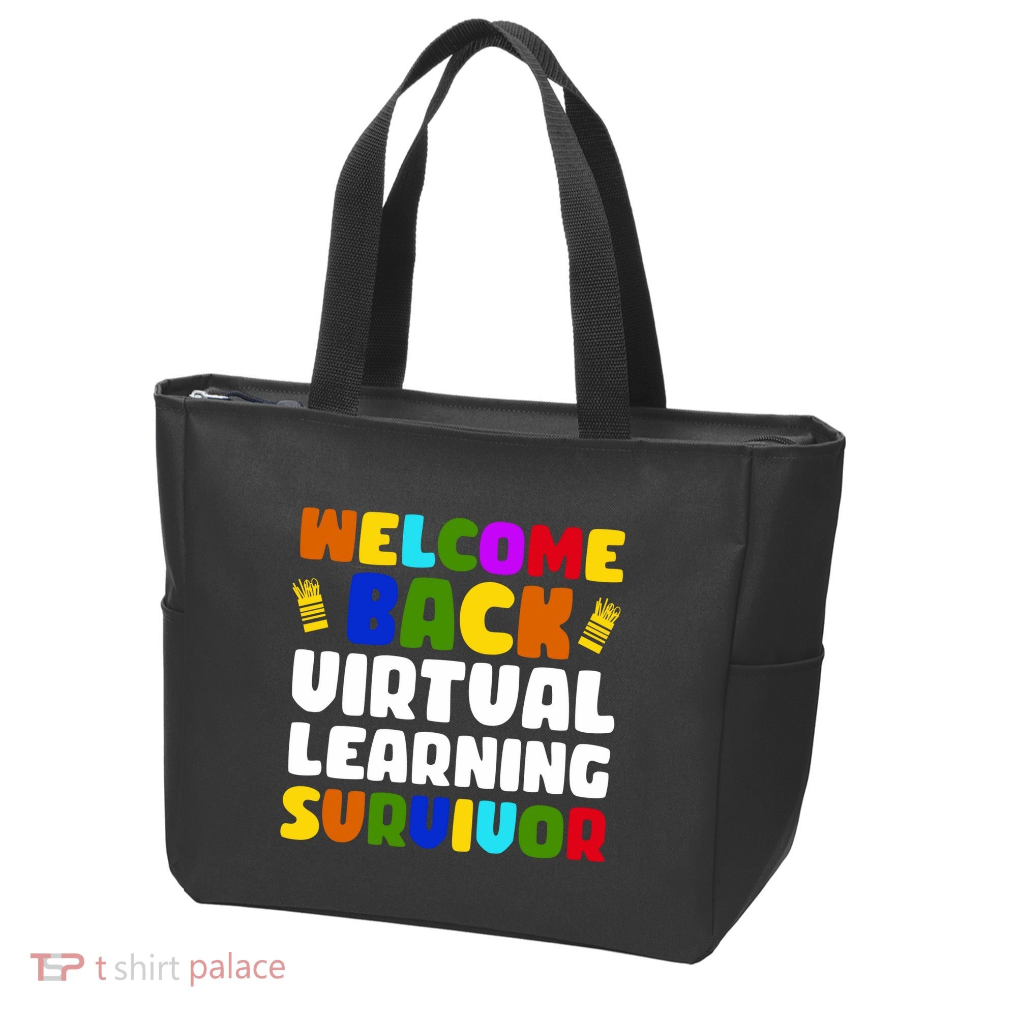 Welcome Back To School Virtual Learning Survivor Tote Bag