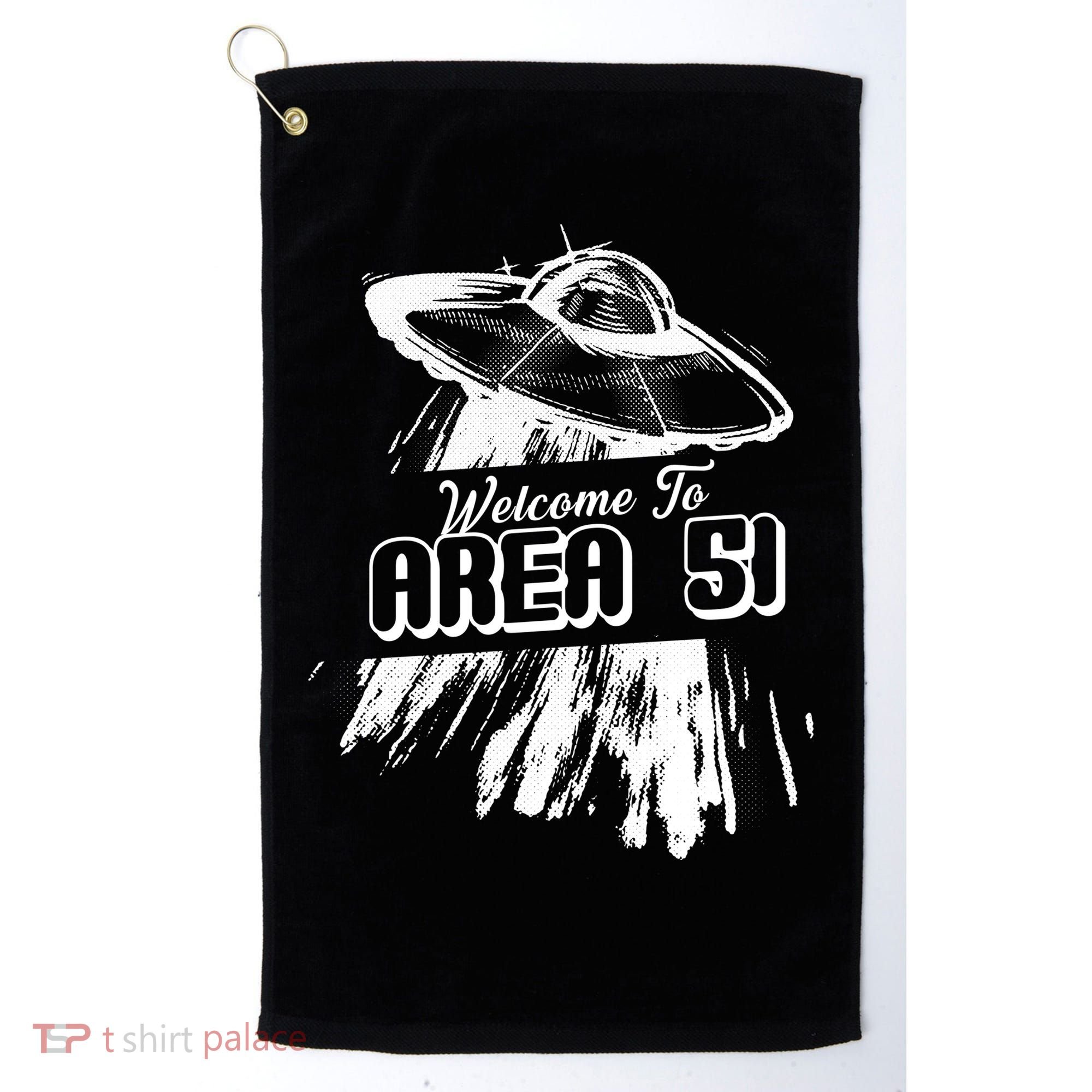 Welcome To Area 51 Golf Towel