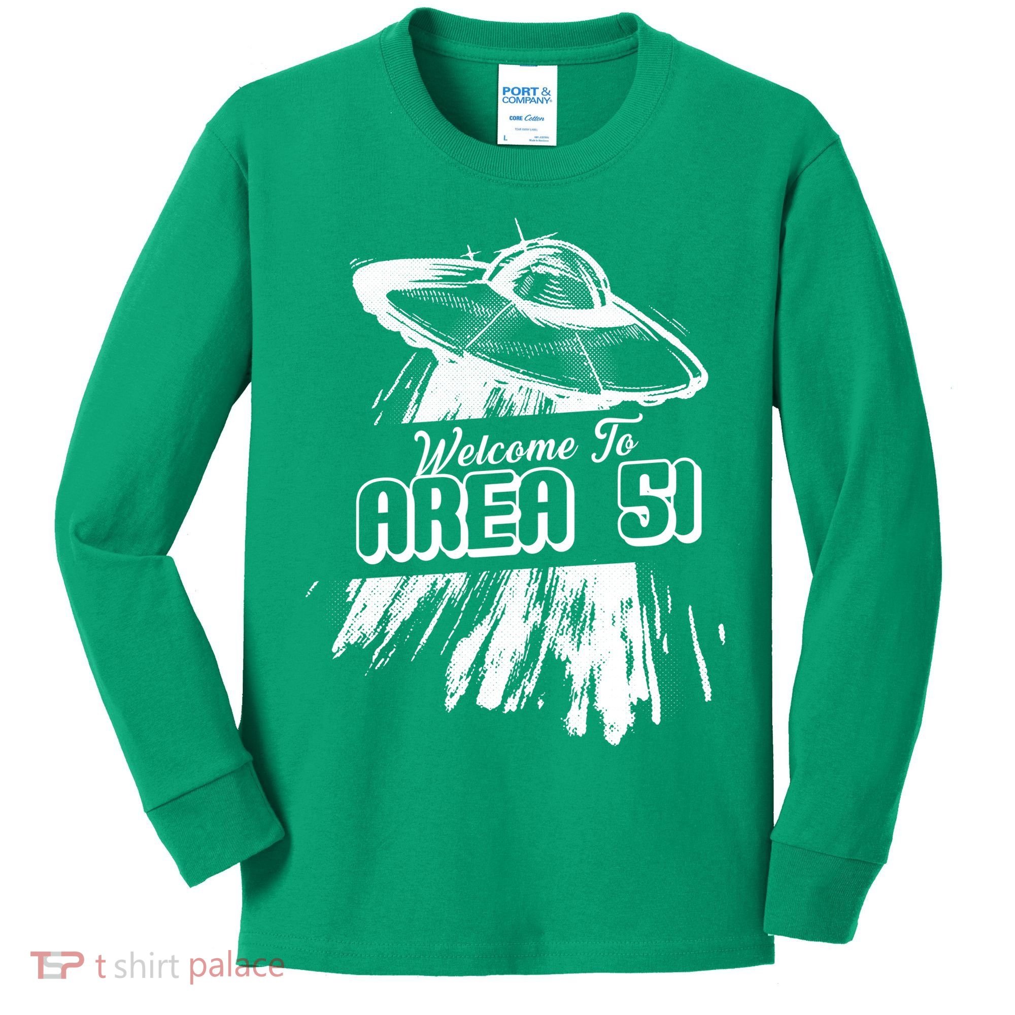 Welcome To Area 51 Kids Long Sleeve Shirt