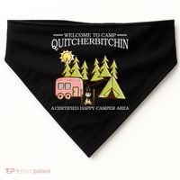 Welcome To Camp Quitcherbitchen USA-Made Doggie Bandana thumb 0