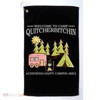Welcome To Camp Quitcherbitchen Golf Towel thumb 0