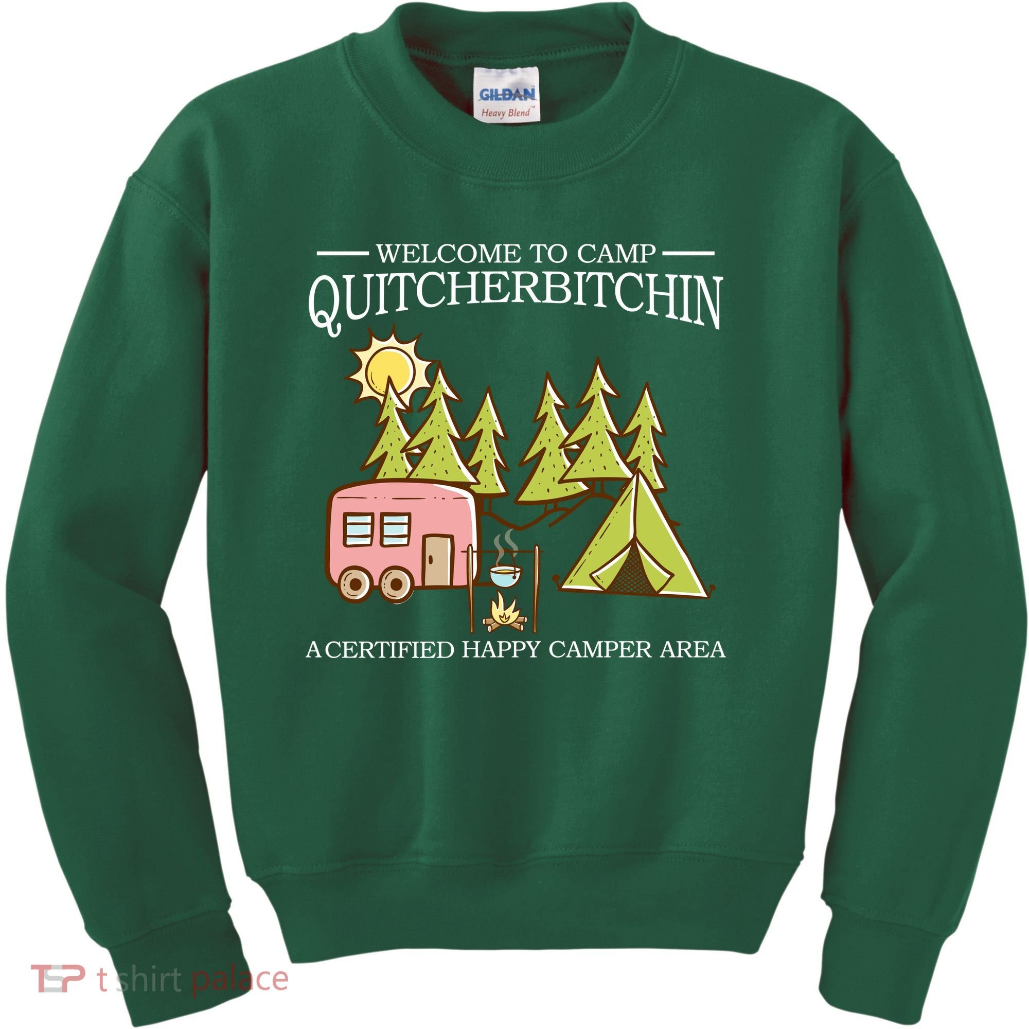 Welcome To Camp Quitcherbitchen Kids Sweatshirt