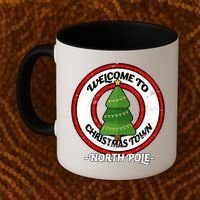 Welcome To Christmas Town North Pole Coffee Mug thumb 2