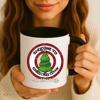 Welcome To Christmas Town North Pole Coffee Mug thumb 3