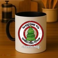 Welcome To Christmas Town North Pole Coffee Mug thumb 4