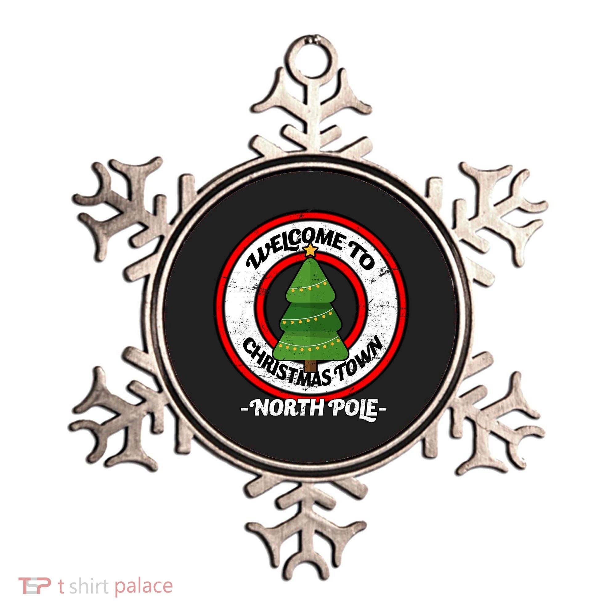 Welcome To Christmas Town North Pole Ornament