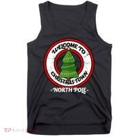 Welcome To Christmas Town North Pole Tank Top thumb 0