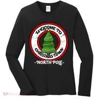 Welcome To Christmas Town North Pole Women's Long Sleeve Shirt thumb 0