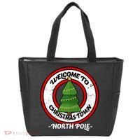Welcome To Christmas Town North Pole Tote Bag thumb 0