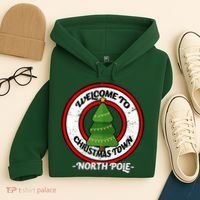 Welcome To Christmas Town North Pole Hoodie thumb 4