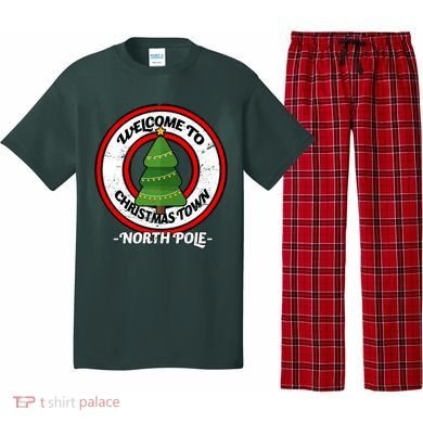 Welcome To Christmas Town North Pole Pajama Set