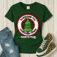 Welcome To Christmas Town North Pole Women's T-Shirt thumb 3