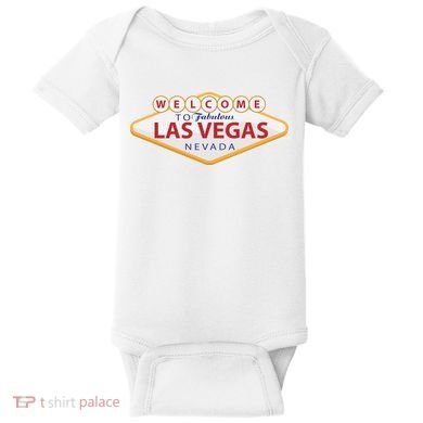 Welcome To Fabulous Las Vegas Sign Baby Bodysuit