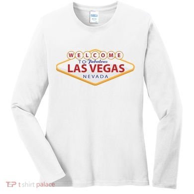 Welcome To Fabulous Las Vegas Sign Women's Long Sleeve Shirt