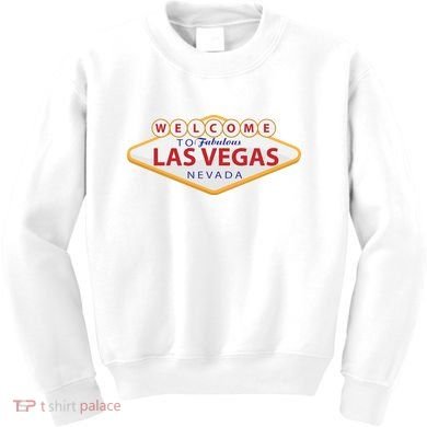 Welcome To Fabulous Las Vegas Sign Kids Sweatshirt