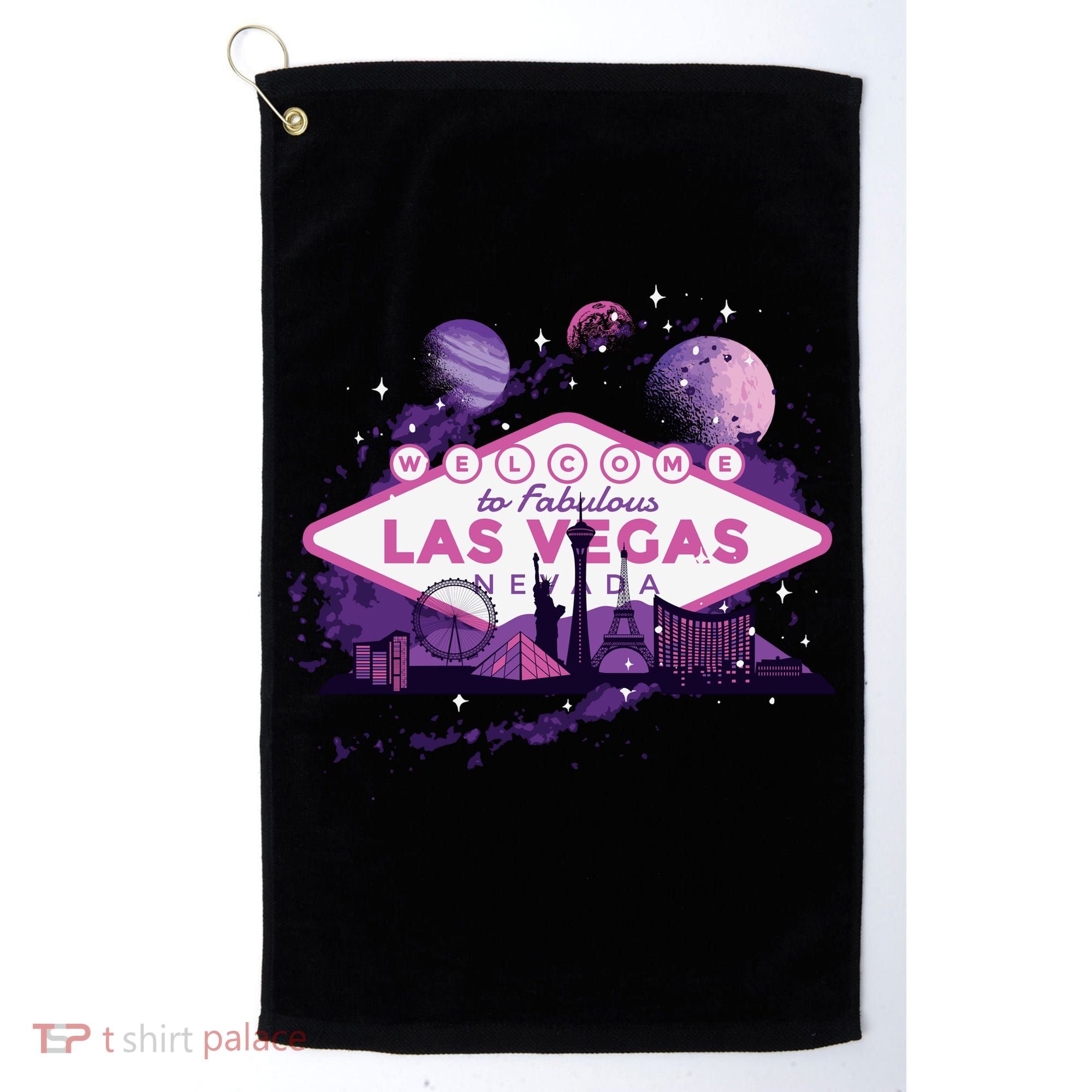 Welcome To Fabulous Las Vegas Universe Golf Towel