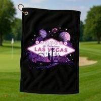 Welcome To Fabulous Las Vegas Universe Golf Towel thumb 1