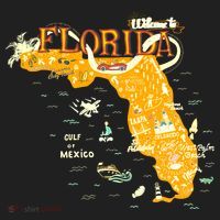 Welcome To Florida Cool Tourist Map Women's Sweatshirt thumb 2