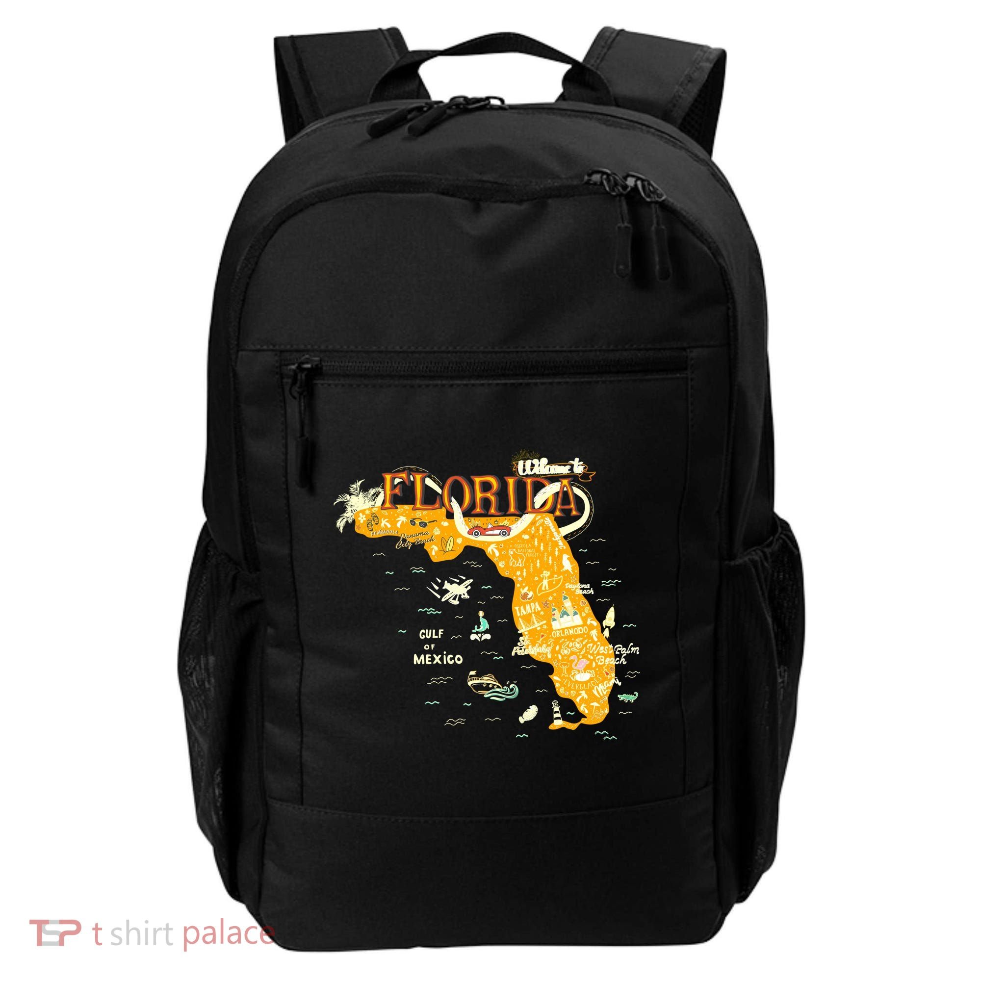 Welcome To Florida Cool Tourist Map Backpack