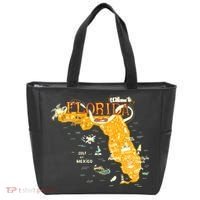 Welcome To Florida Cool Tourist Map Tote Bag thumb 0
