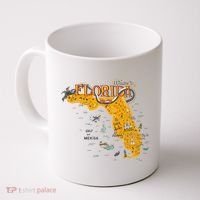 Welcome To Florida Cool Tourist Map Coffee Mug thumb 0